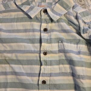 Cat & Jack Multicolor Striped Button-Down Shirt